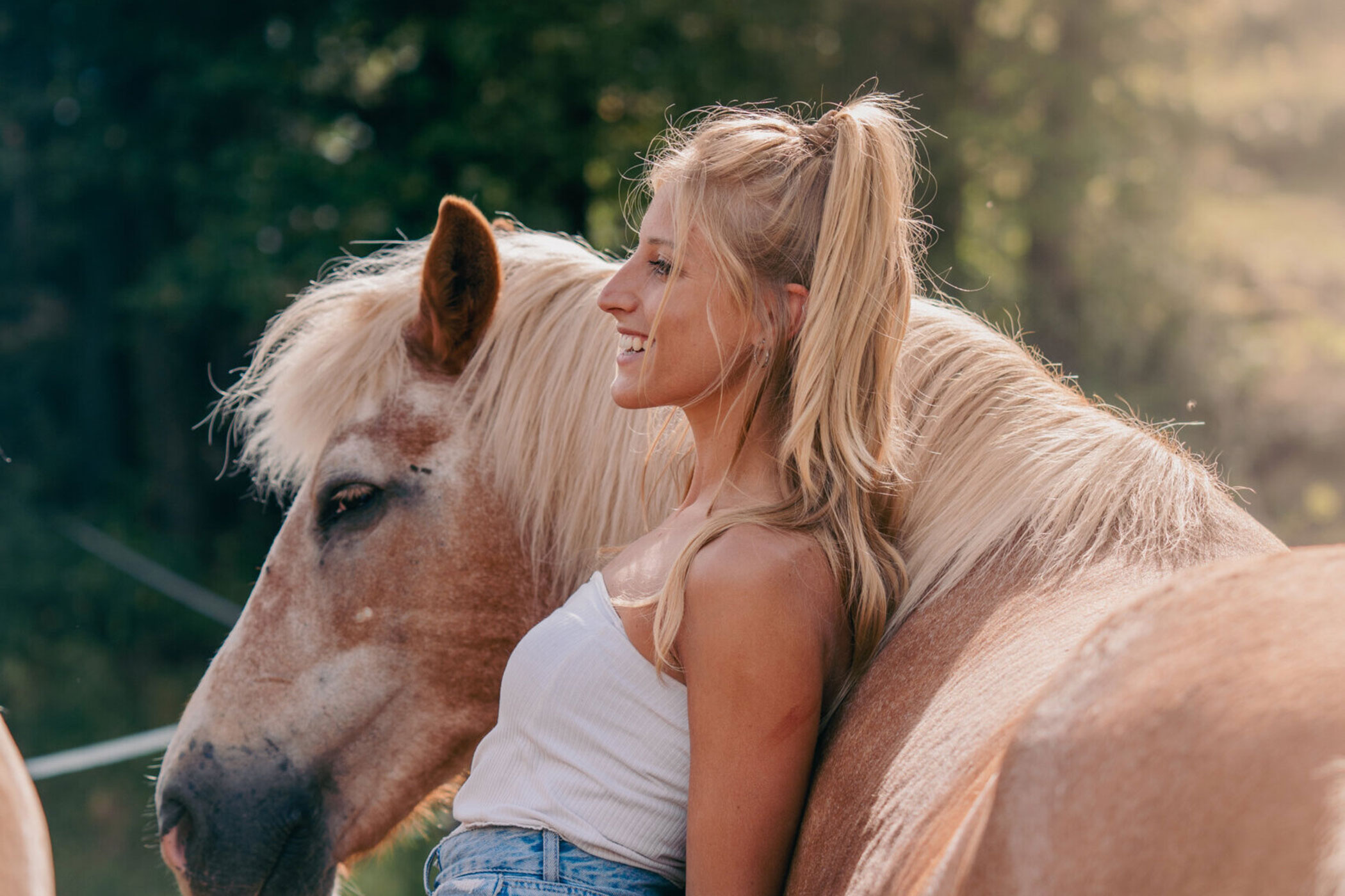 Girl with a horse